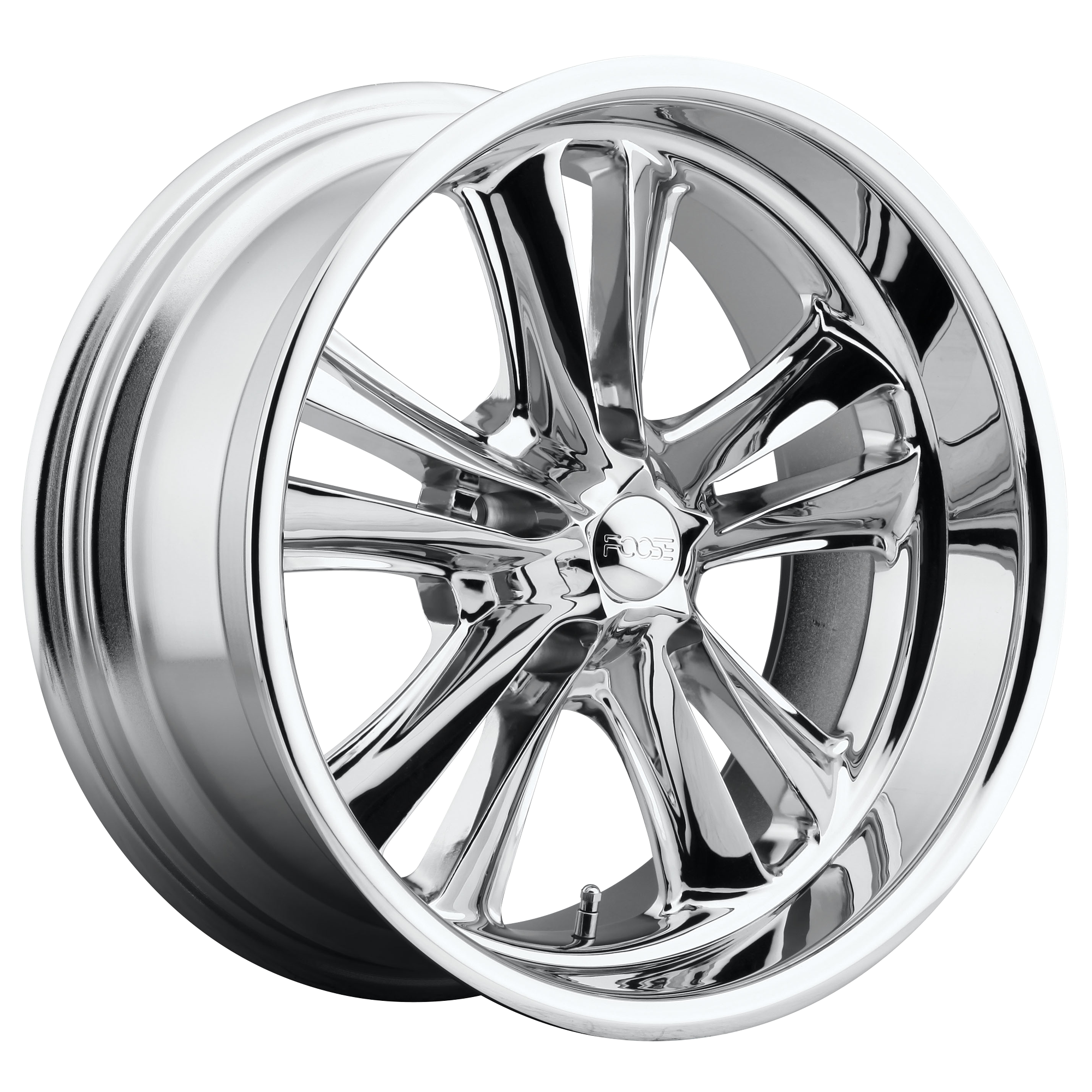 Foose 1PC F097 KNUCKLE 17x7 ET1 5x120.6 Chrome