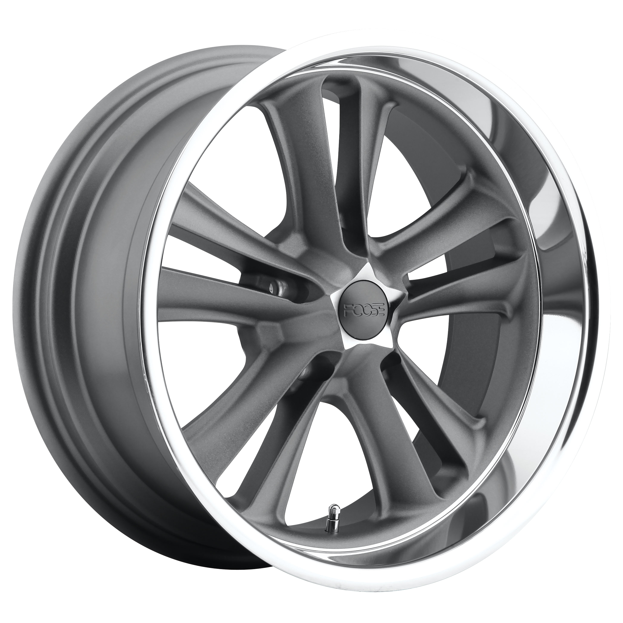 Foose 1PC F099 KNUCKLE 18x8 ET1 5x120.6 Matte Gunmetal Machined