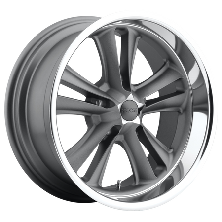 Foose 1PC F099 KNUCKLE 18x8 ET1 5x120.6 Matte Gunmetal Machined
