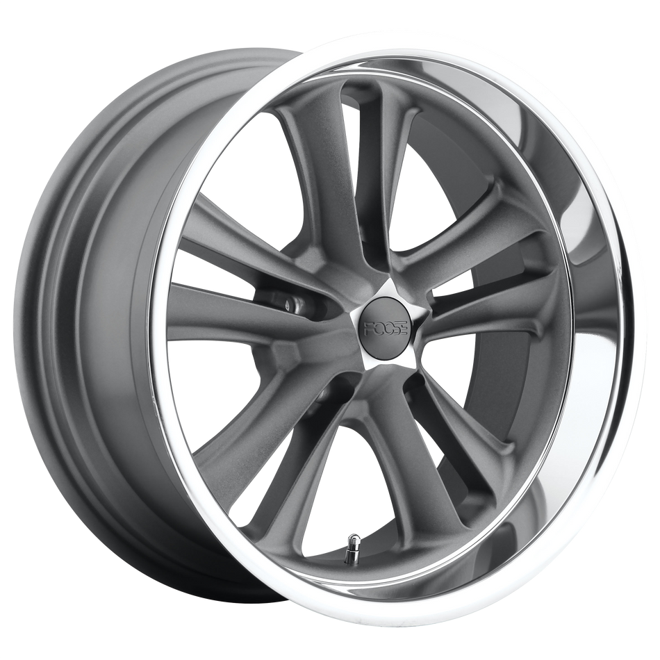 Foose 1PC F099 KNUCKLE 18x8 ET1 5x120.6 Matte Gunmetal Machined