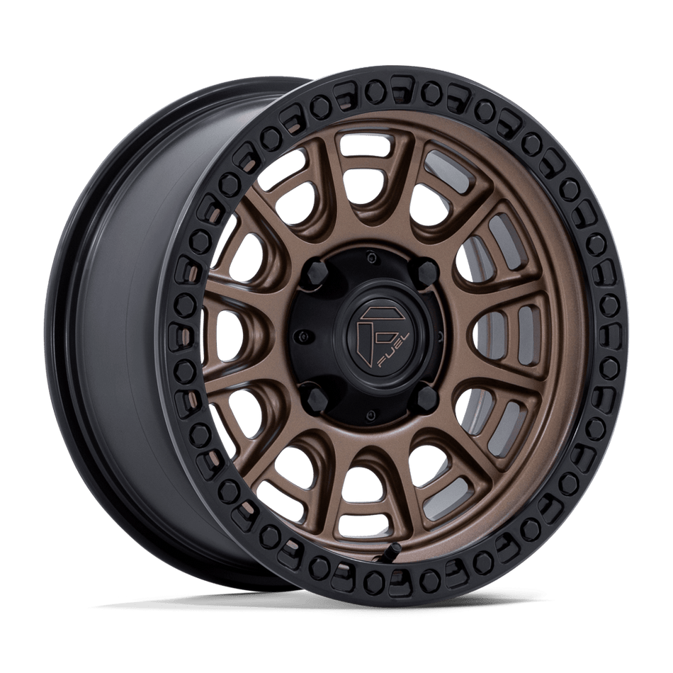 Fuel UTV FV832 CYCLE UTV 15x7 ET10 4x156 Matte Bronze w/ Matte Black Lip