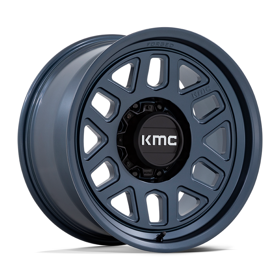 KMC KM451 MESA FORGED MONOBLOCK 18x9 ET-12 8x165.1 Metallic Blue