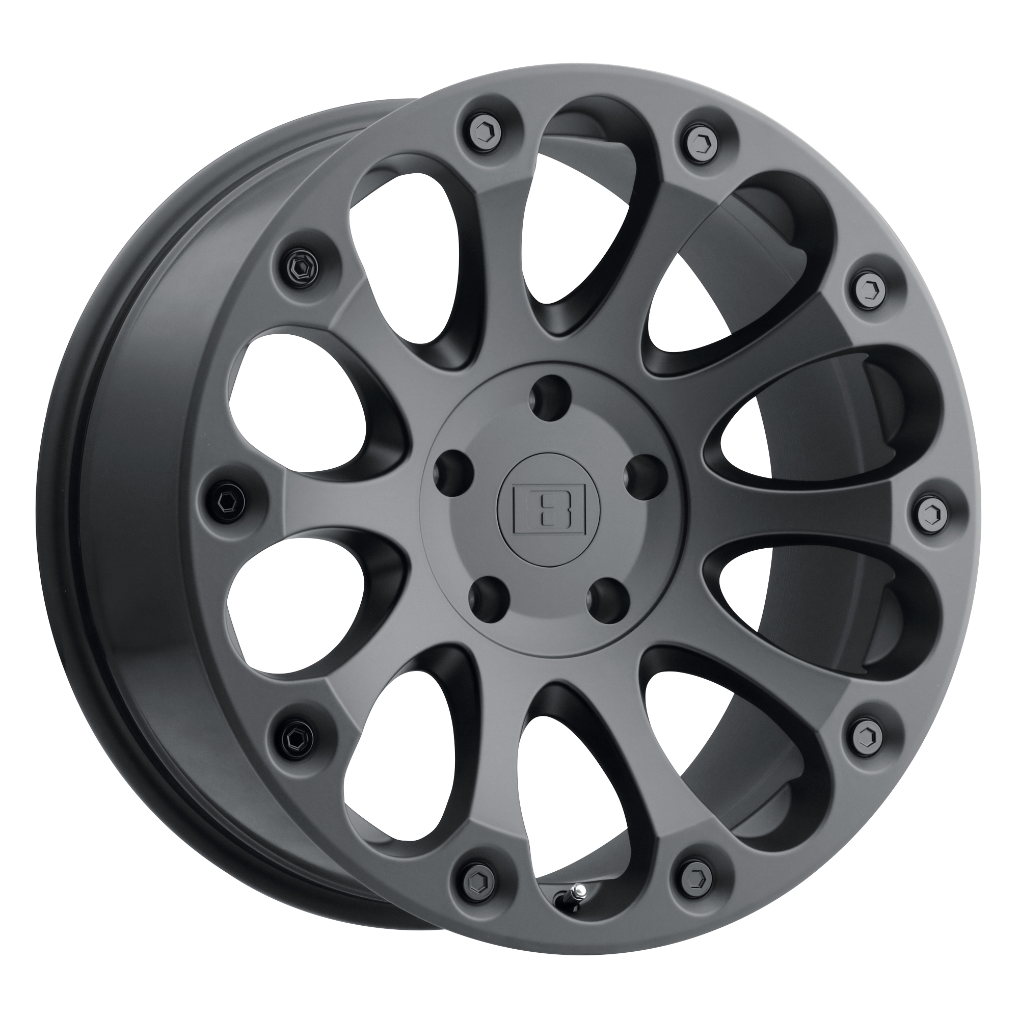 Level 8 IMPACT 15x8 ET-24 5x127 Matte Black