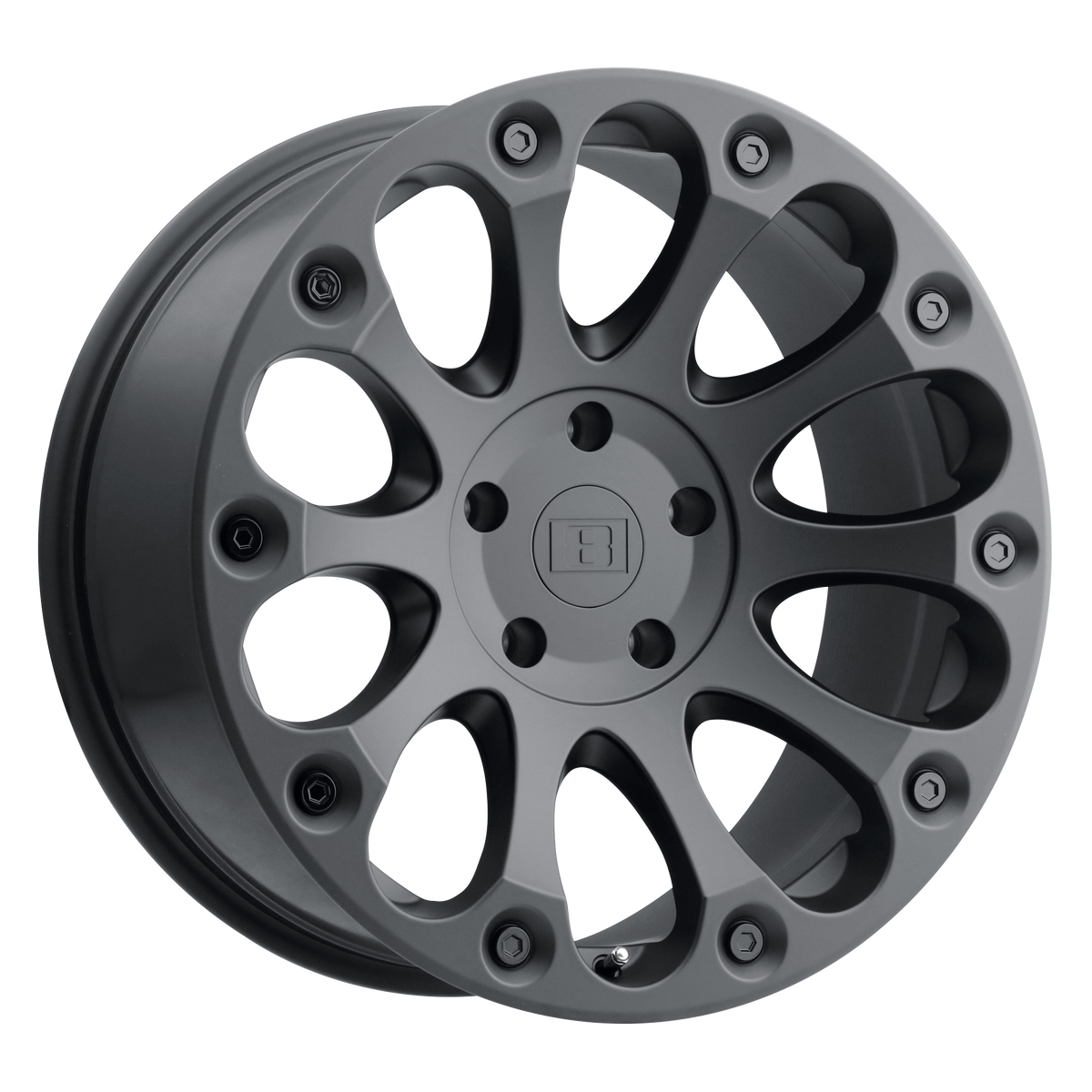 Level 8 IMPACT 18x9 ET12 6x114.3 Matte Black