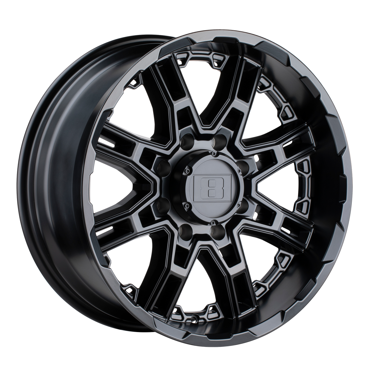 Level 8 SLINGSHOT 16x8.5 ET10 6x135 Matte Black