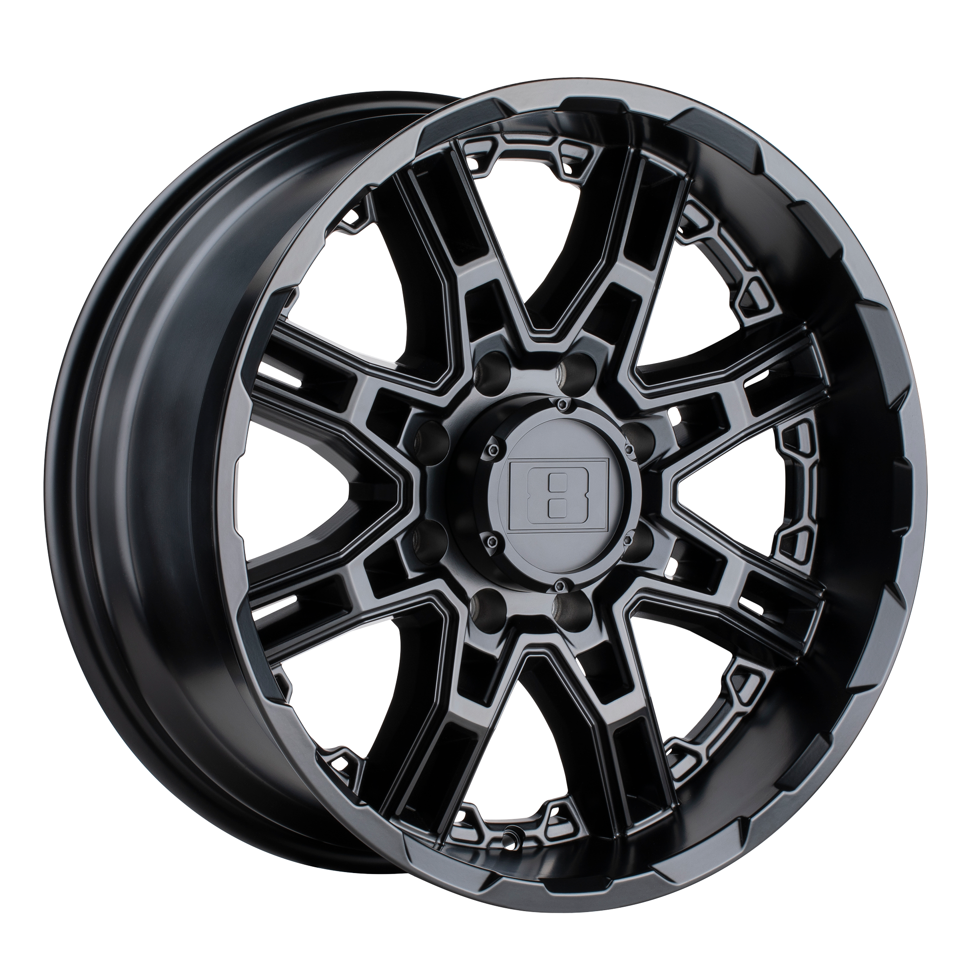 Level 8 SLINGSHOT 16x8.5 ET10 6x135 Matte Black