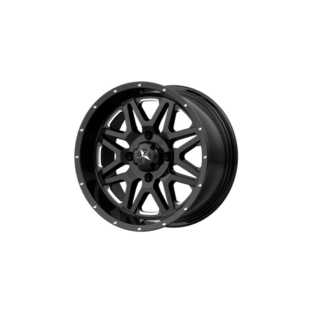 MSA Offroad Wheels M26 VIBE UTV 14x7 ET0 4x110 Gloss Black Milled