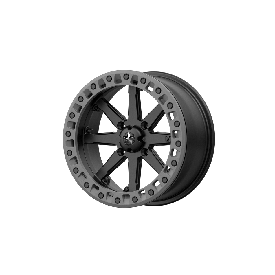 MSA Offroad Wheels M31 LOK2 UTV BEADLOCK 14x10 ET0 4x110 Satin Black w/ Matte Gray Ring