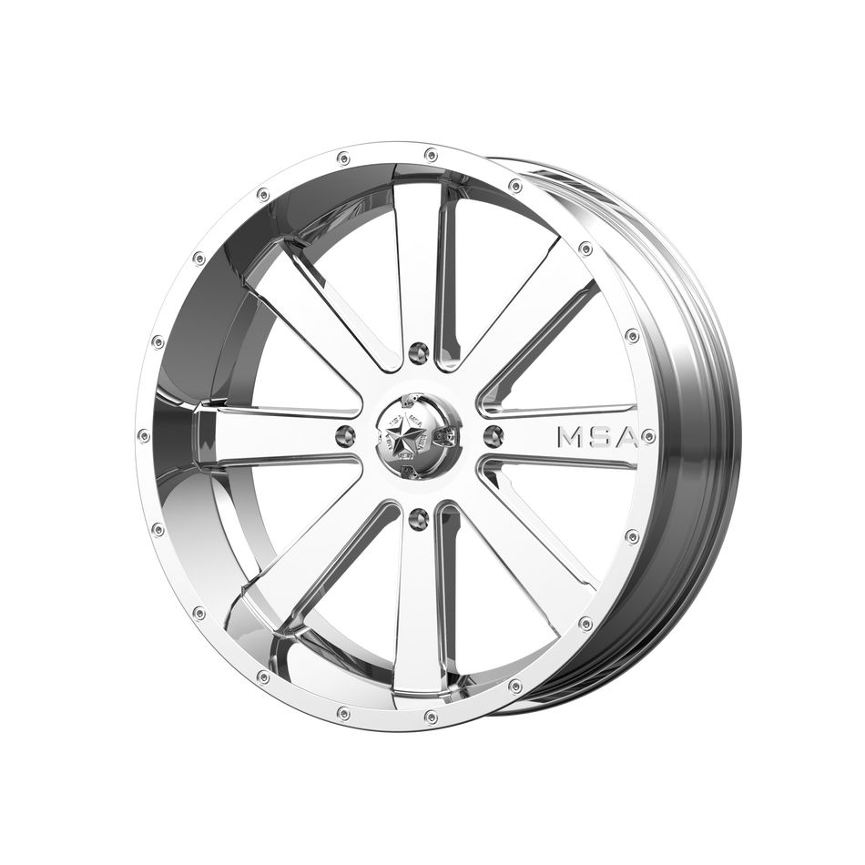 MSA Offroad Wheels M34 FLASH UTV 18x7 ET0 4x156 Chrome