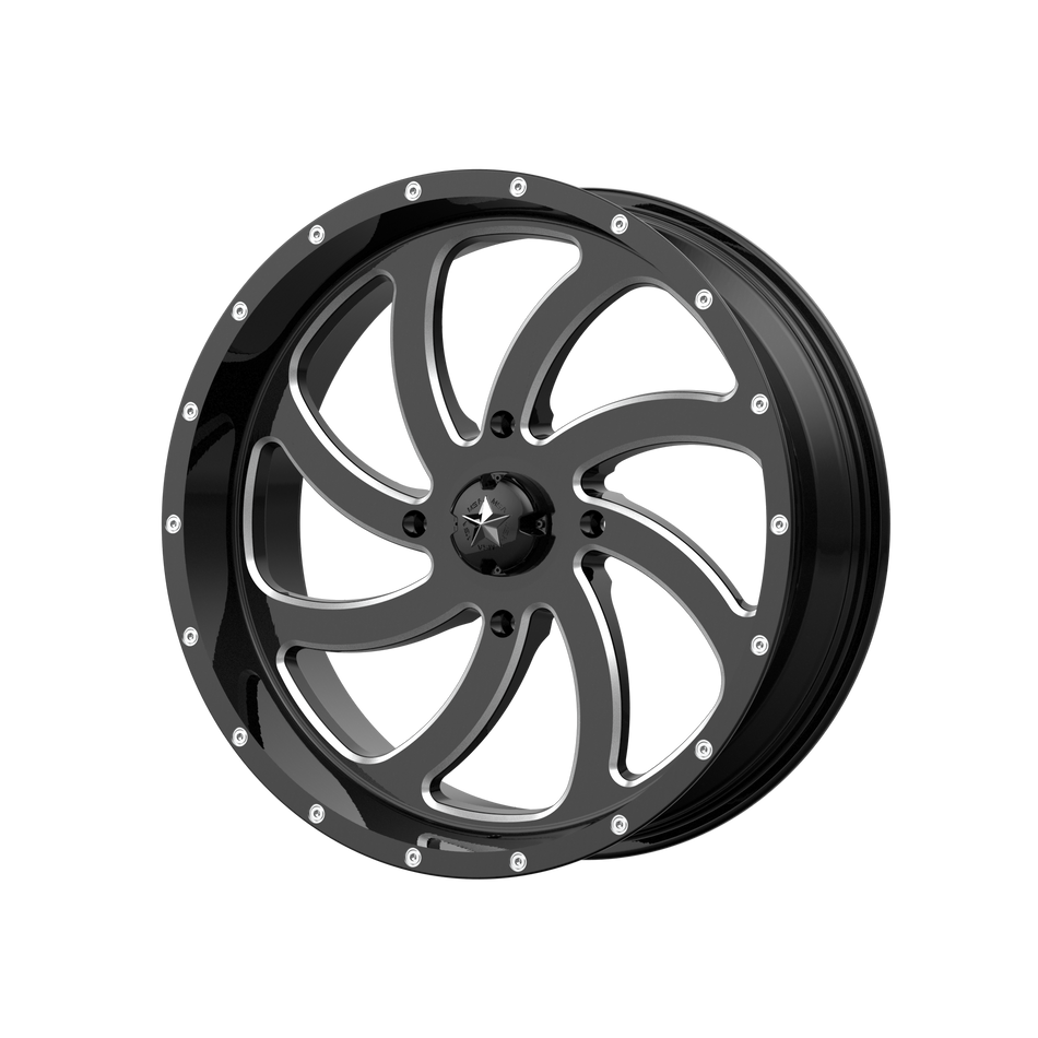 MSA Offroad Wheels M36 SWITCH UTV 20x7 ET0 4x137 Gloss Black Milled