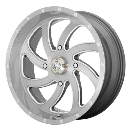 MSA Offroad Wheels M36 SWITCH UTV 22x7 ET0 4x137 Brushed Titanium