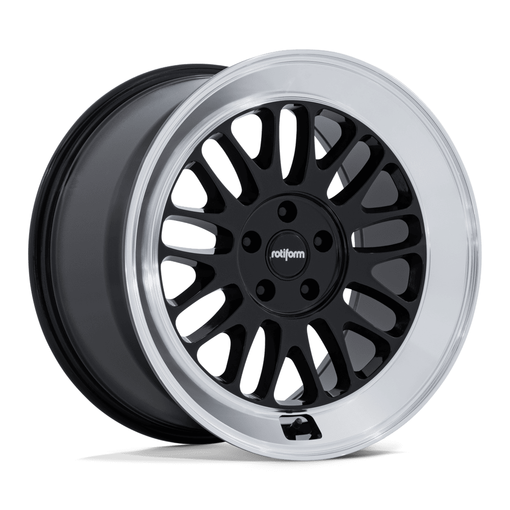 Rotiform RC214 SCP 18x10.5 ET25 5x120 Gloss Black w/ Diamond Cut Lip