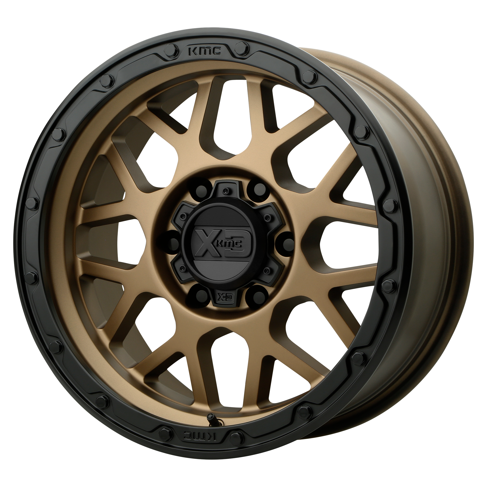 XD XD135 GRENADE OR 20x9 ET18 6x135 Matte Bronze w/ Matte Black Lip