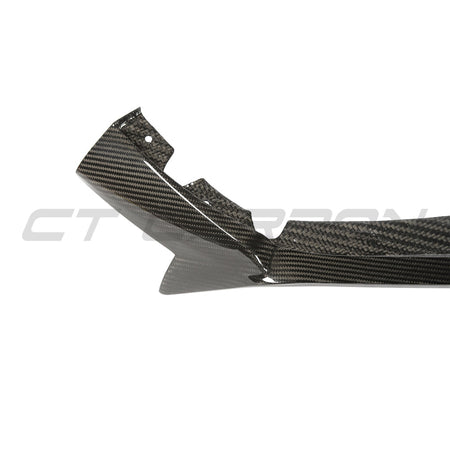 BMW F95 X5M 2023+ (LCI) CARBON FIBRE SPLITTER - MP SPLITTER-Splitter-CT CARBON-CT Carbon - High-quality carbon fiber and gloss black aerodynamic parts for premium sports and luxury vehicles.