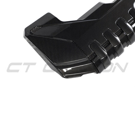 AUDI RS3 8Y 2020+ CARBON FIBRE ENGINE COVER-Accessories-CT CARBON-CT Carbon - High-quality carbon fiber and gloss black aerodynamic parts for premium sports and luxury vehicles.