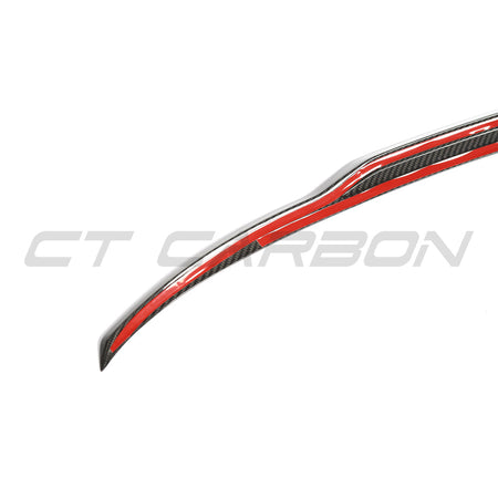 BMW F95 X5M & G05 X5 2018+ CARBON FIBRE MIDDLE SPOILER-Spoiler-CT CARBON-CT Carbon - High-quality carbon fiber and gloss black aerodynamic parts for premium sports and luxury vehicles.