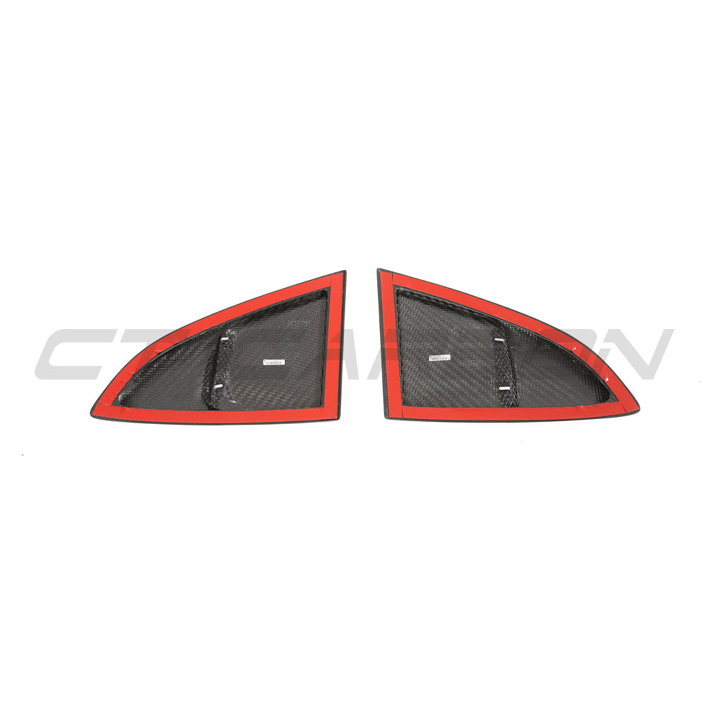 PORSCHE 718 2016+ CAYMAN CARBON FIBRE REAR WINDOW COVER-Accessories-CT CARBON-CT Carbon - High-quality carbon fiber and gloss black aerodynamic parts for premium sports and luxury vehicles.