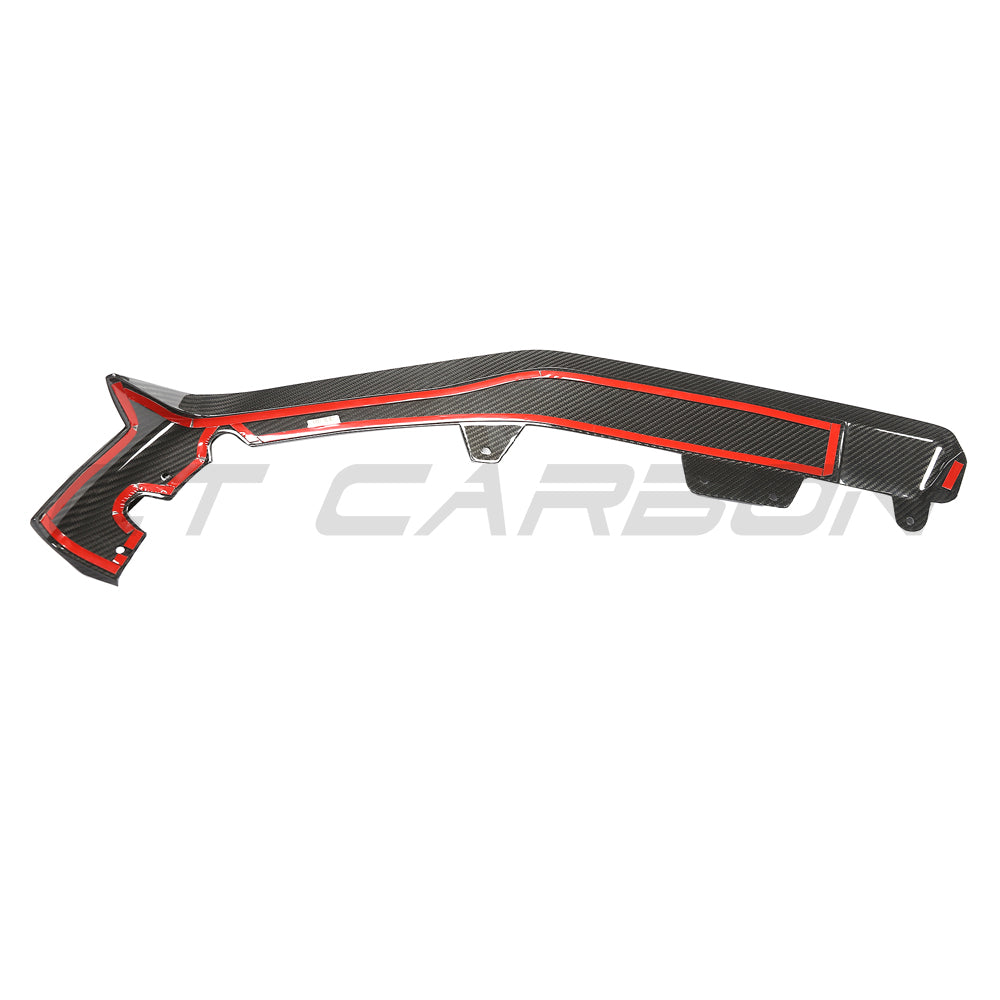 BMW F95 X5M 2023+ (LCI) CARBON FIBRE SPLITTER - MP SPLITTER-Splitter-CT CARBON-CT Carbon - High-quality carbon fiber and gloss black aerodynamic parts for premium sports and luxury vehicles.