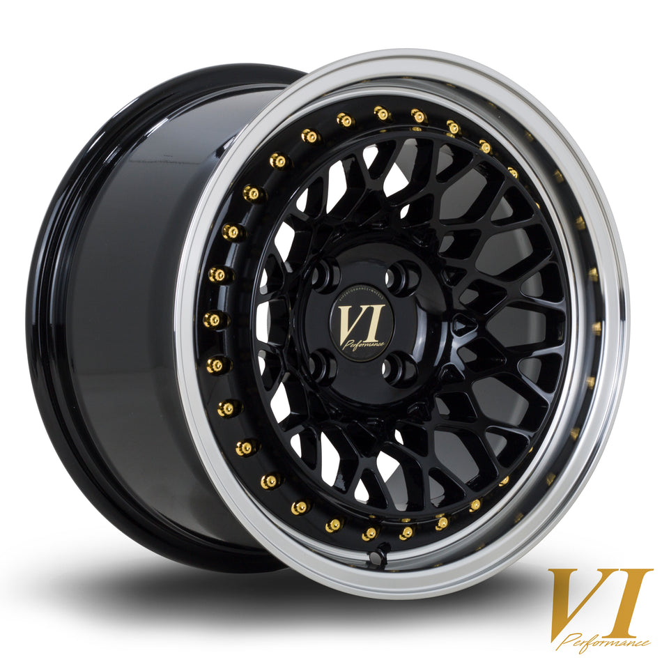 6Performance Infinity 15x8.25 ET15 4x100 RLBlack