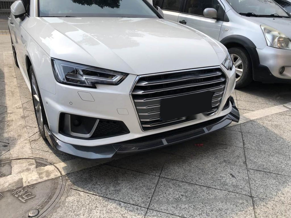 Audi A4 S-Line/S4 B9 Carbon Fibre Front Splitter Lip B Style