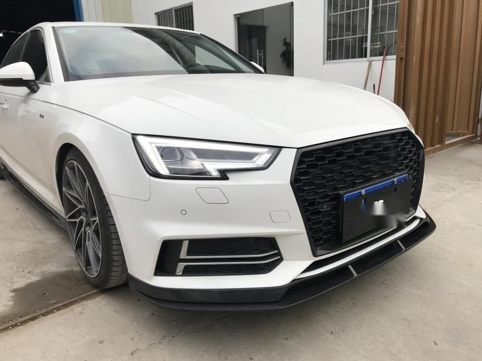 Audi A4 S4 Carbon Fibre Front Bumper Lip