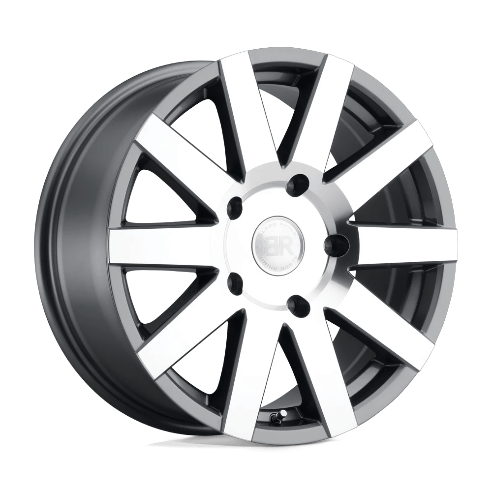 Black Rhino Hard Alloys JOURNEY 18x8 ET48 5x130 Gloss Gunmetal w/ Mirror Cut Face