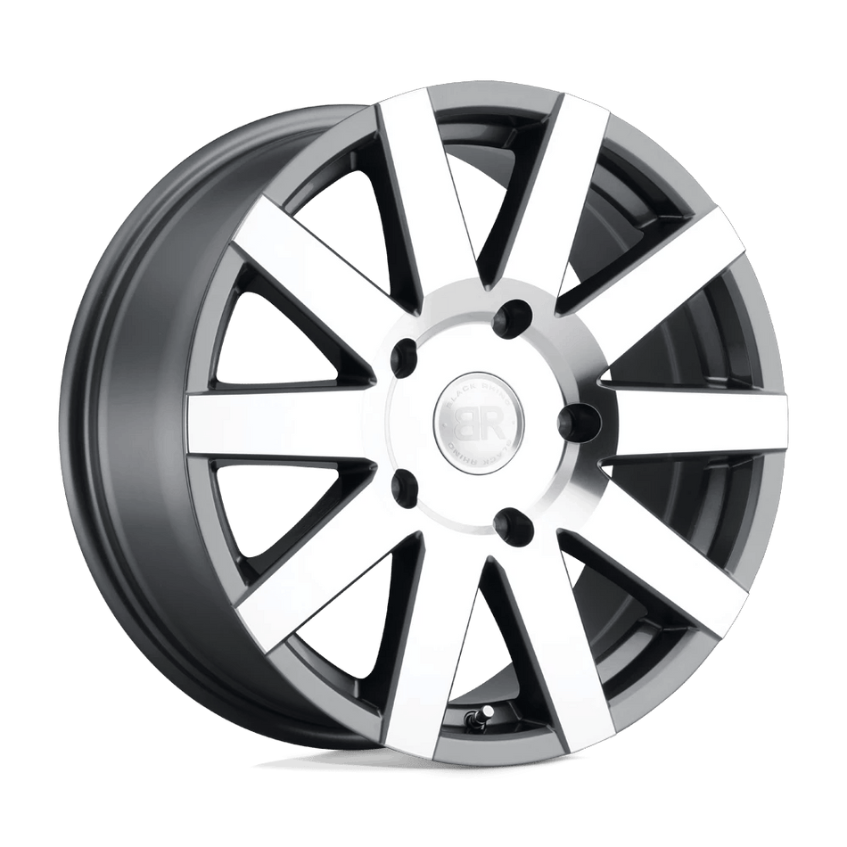 Black Rhino Hard Alloys JOURNEY 18x8 ET48 5x130 Gloss Gunmetal w/ Mirror Cut Face