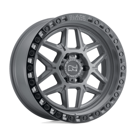 Black Rhino Hard Alloys KELSO 17x9 ET-18 5x127 Battleship Gray w/ Black Ring