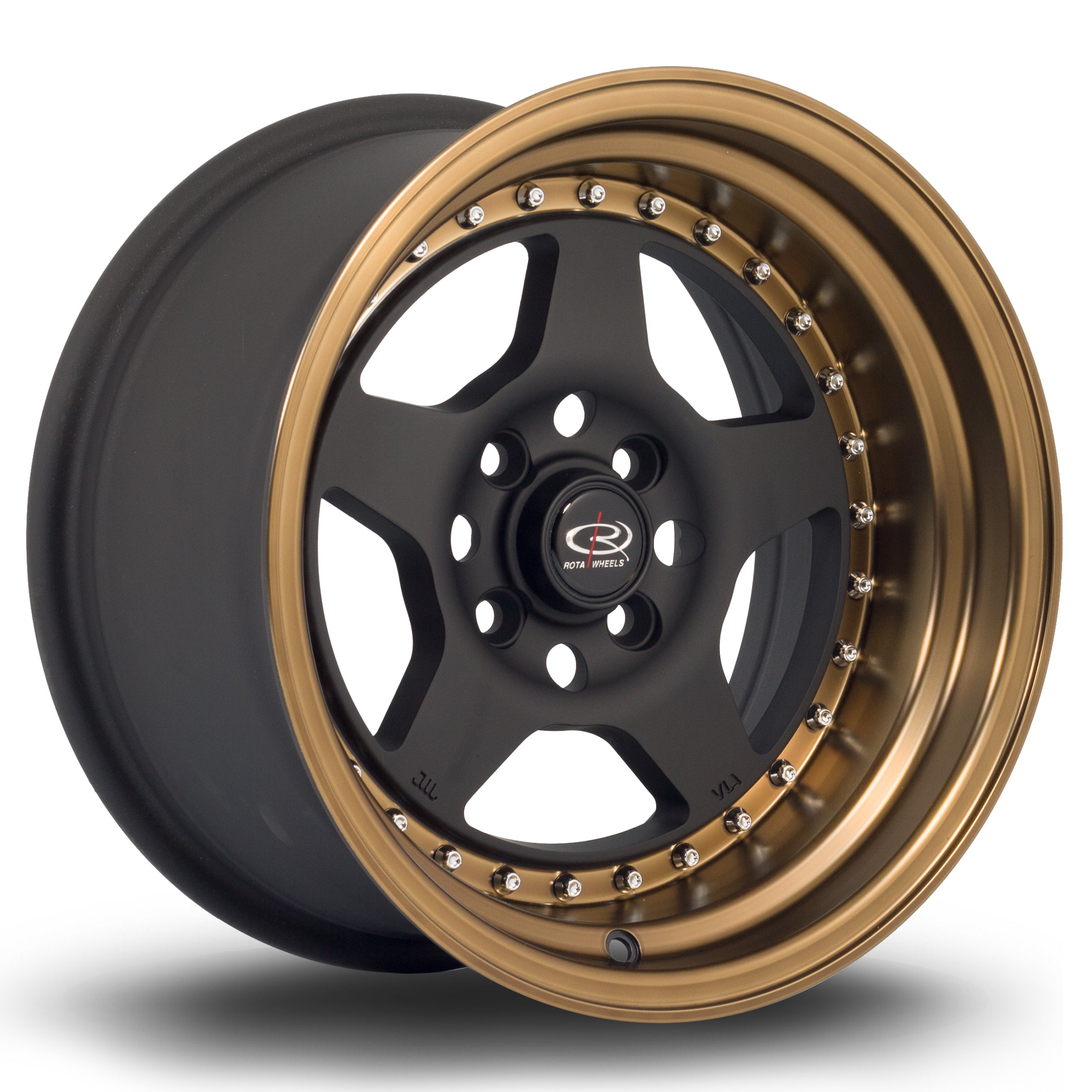 Rota Kyusha 15x8 ET0 4x114.3 FBlackSBronzeLip