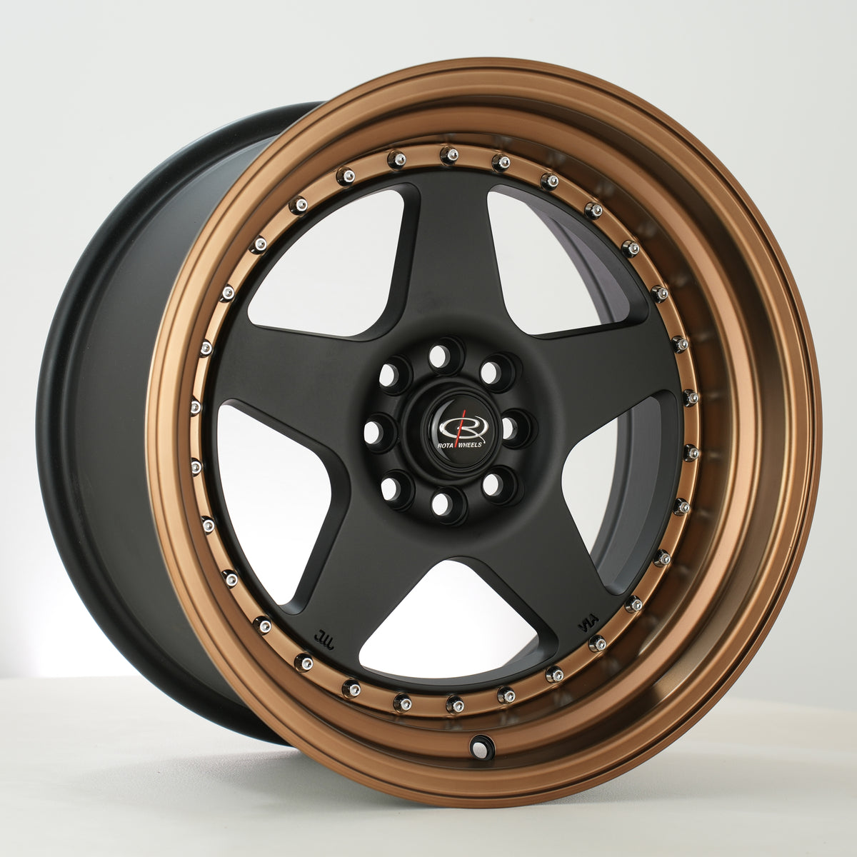 Rota Kyusha 17x9 ET20 4108~4100 FBlackSBronzeLip