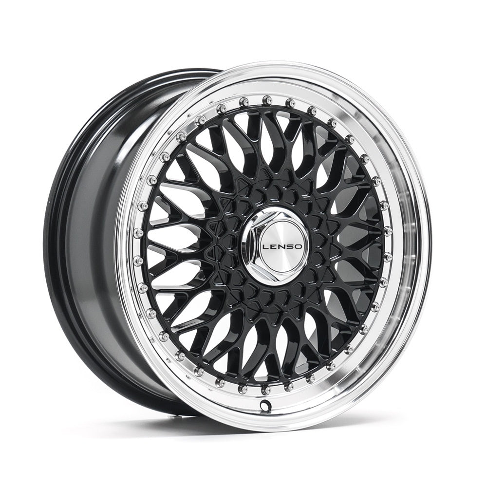 LENSO BSX 17x7.5 ET29 4x108 Gloss Black & Polished