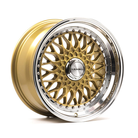 LENSO BSX 17x7.5 ET35 5x114.3 Gloss Gold & Polished
