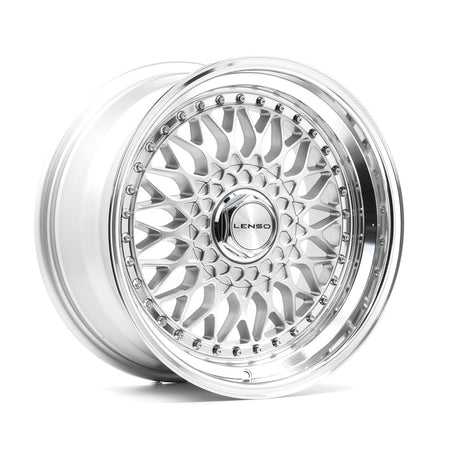 LENSO BSX 17x7.5 ET30 4x108 Gloss Silver & Polished