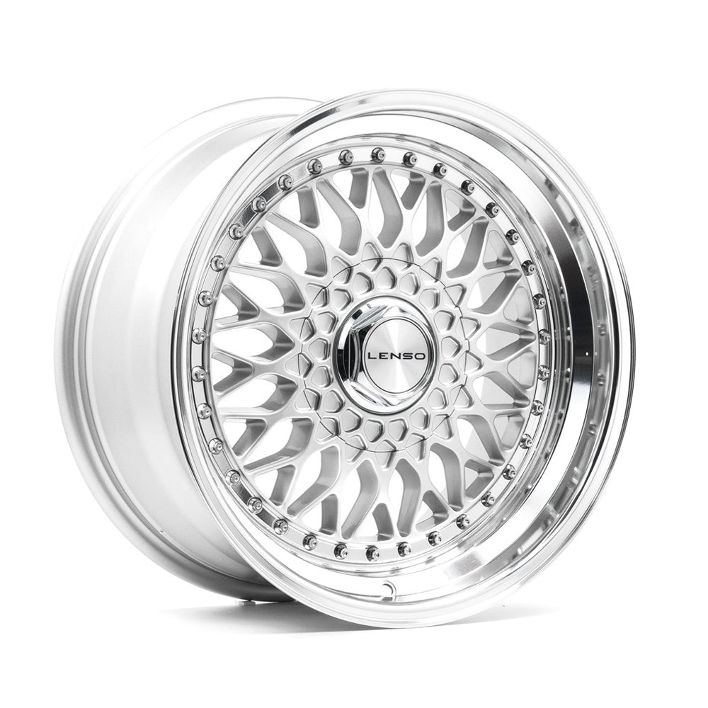 LENSO BSX 17x8.5 ET30 5x98 Gloss Silver & Polished