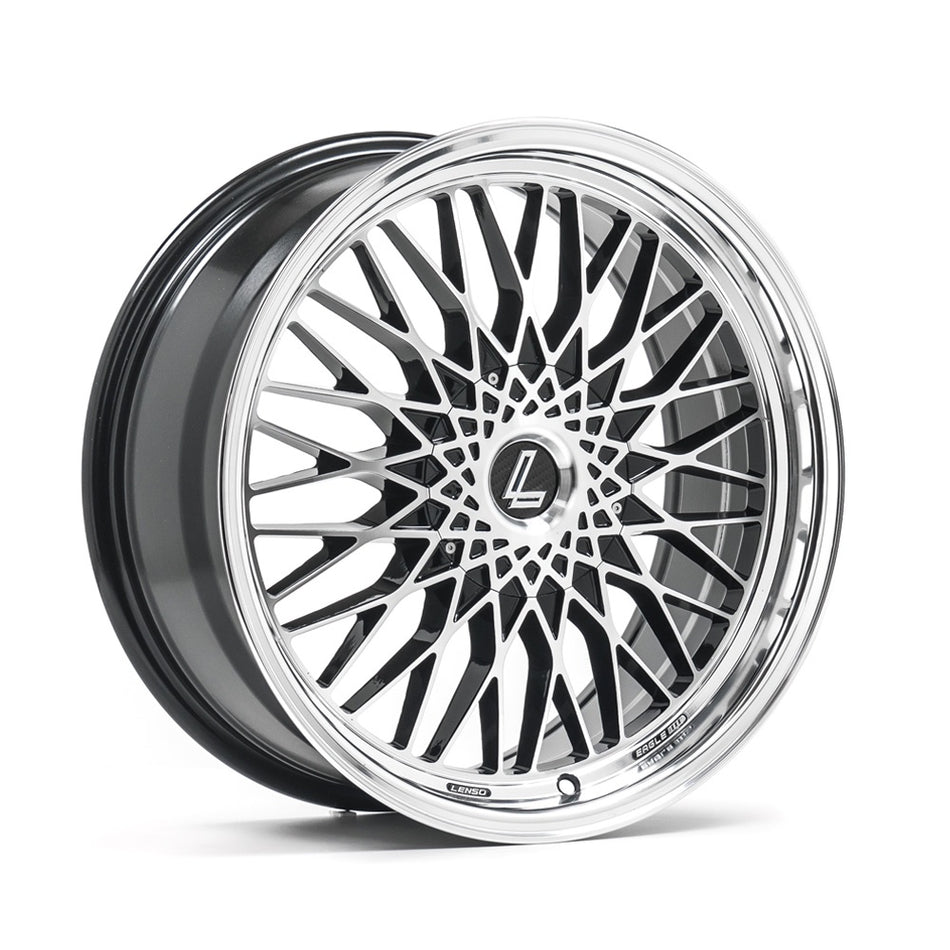 LENSO EAGLE 3 17x7.5 ET35 5x108 Gloss Black & Polished