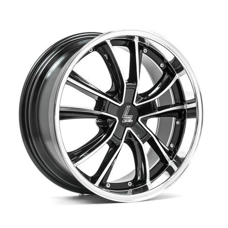 LENSO ES7 18x7.5 ET45 5x108 Gloss Black & Polished