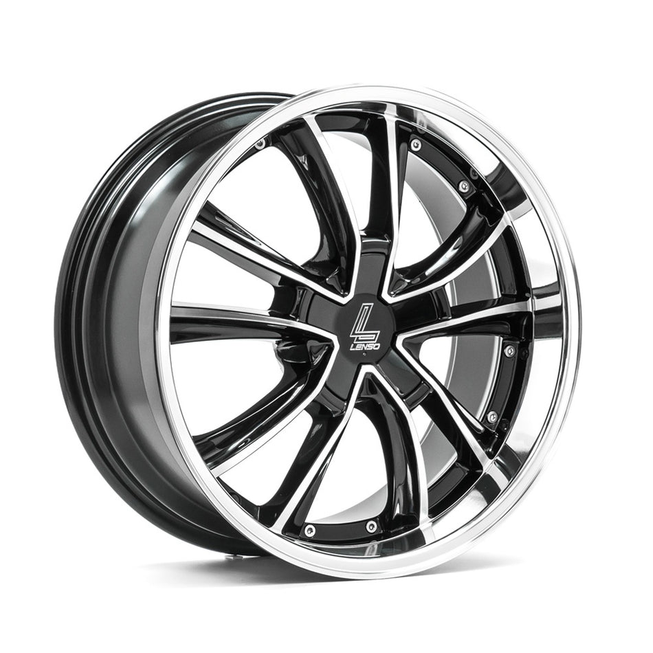 LENSO ES7 18x7.5 ET45 5x110 Gloss Black & Polished
