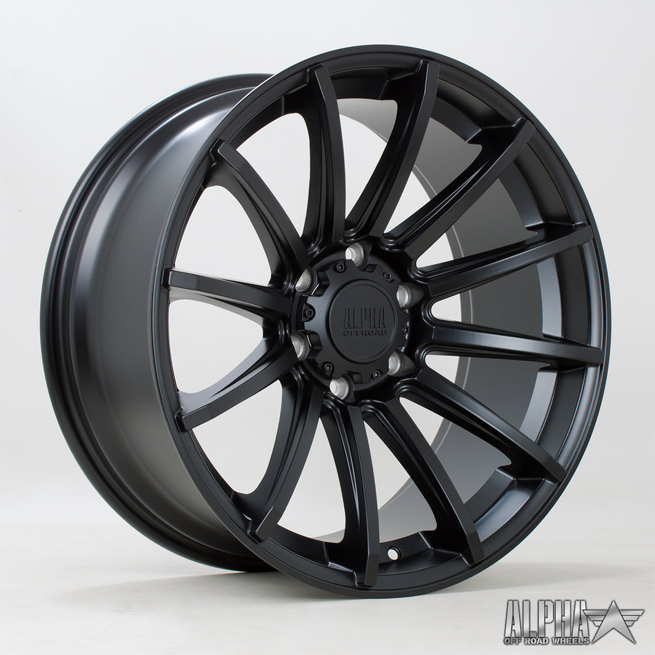 Alpha Offroad Machete 20x9 ET10 6x139 SBlack