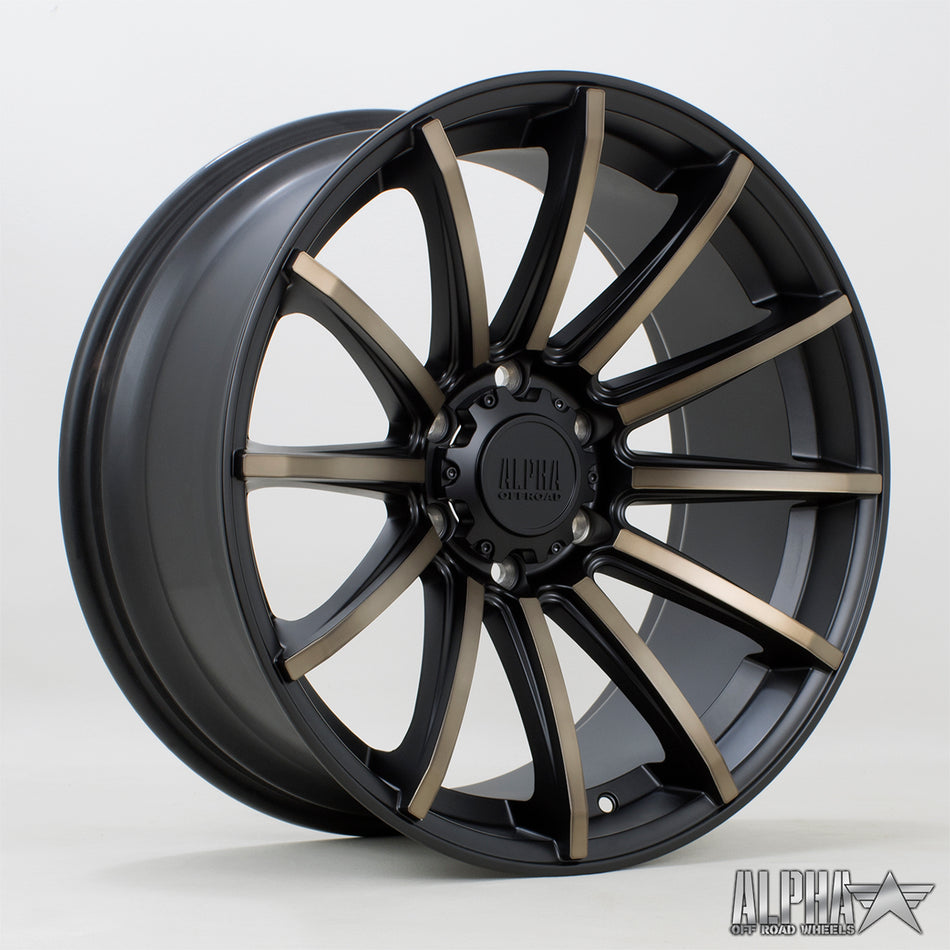 Alpha Offroad Machete 20x9 ET30 6x139 SBlackBronze