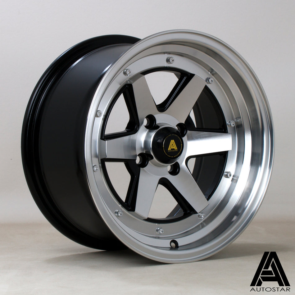 Autostar Magic 15x8 ET20 4x114.3 RFBlack