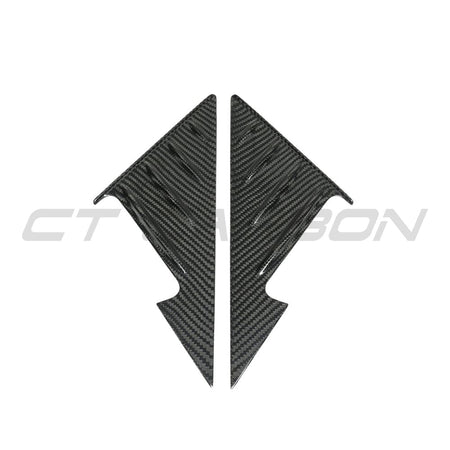 BMW M4 G82/G83 CARBON FIBRE MIRROR PILLAR TRIM-Accessories-CT CARBON-CT Carbon - High-quality carbon fiber and gloss black aerodynamic parts for premium sports and luxury vehicles.