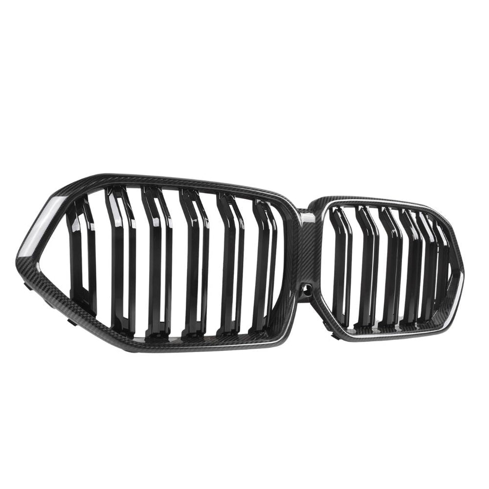 BMW X6 G06 DOUBLE SLAT CARBON FIBRE FRONT GRILLE-Grille-CT CARBON-CT Carbon - High-quality carbon fiber and gloss black aerodynamic parts for premium sports and luxury vehicles.