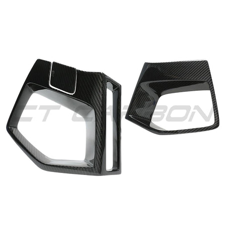 BMW X3M/X4M F97/F98 LCI 2022+ CARBON FIBRE FRONT BUMPER MIDDLE TRIM-Accessories-CT CARBON-CT Carbon - High-quality carbon fiber and gloss black aerodynamic parts for premium sports and luxury vehicles.