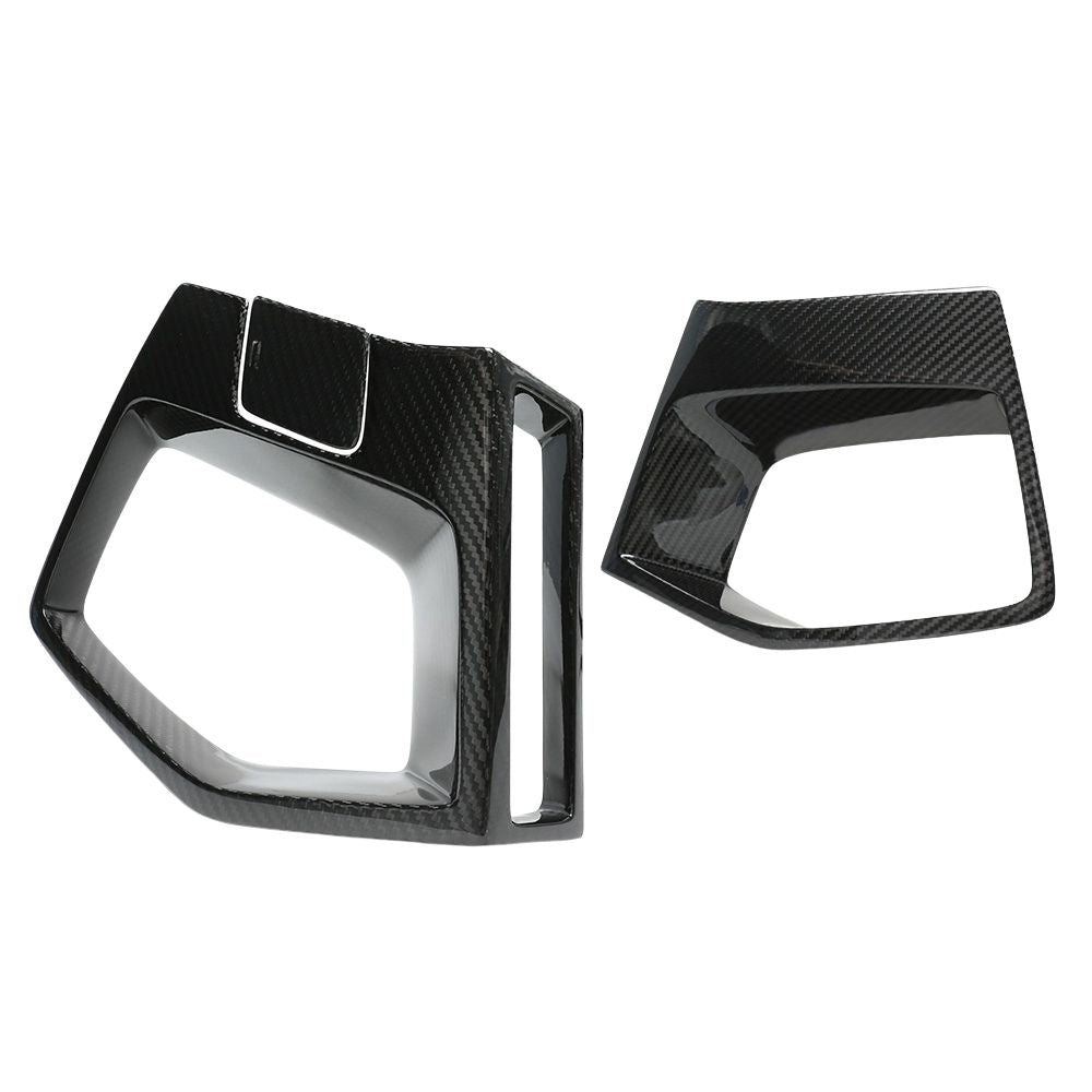 BMW X3M/X4M F97/F98 LCI 2022+ CARBON FIBRE FRONT BUMPER MIDDLE TRIM-Accessories-CT CARBON-CT Carbon - High-quality carbon fiber and gloss black aerodynamic parts for premium sports and luxury vehicles.