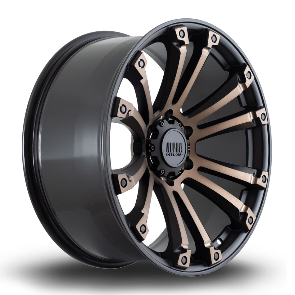 Alpha Offroad Maverick 20x9 ET10 6x114.3 SBlackBronze