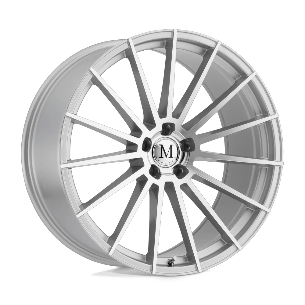 Mandrus STIRLING 22x11.5 ET32 5x112 Silver w/ Mirror Cut Face