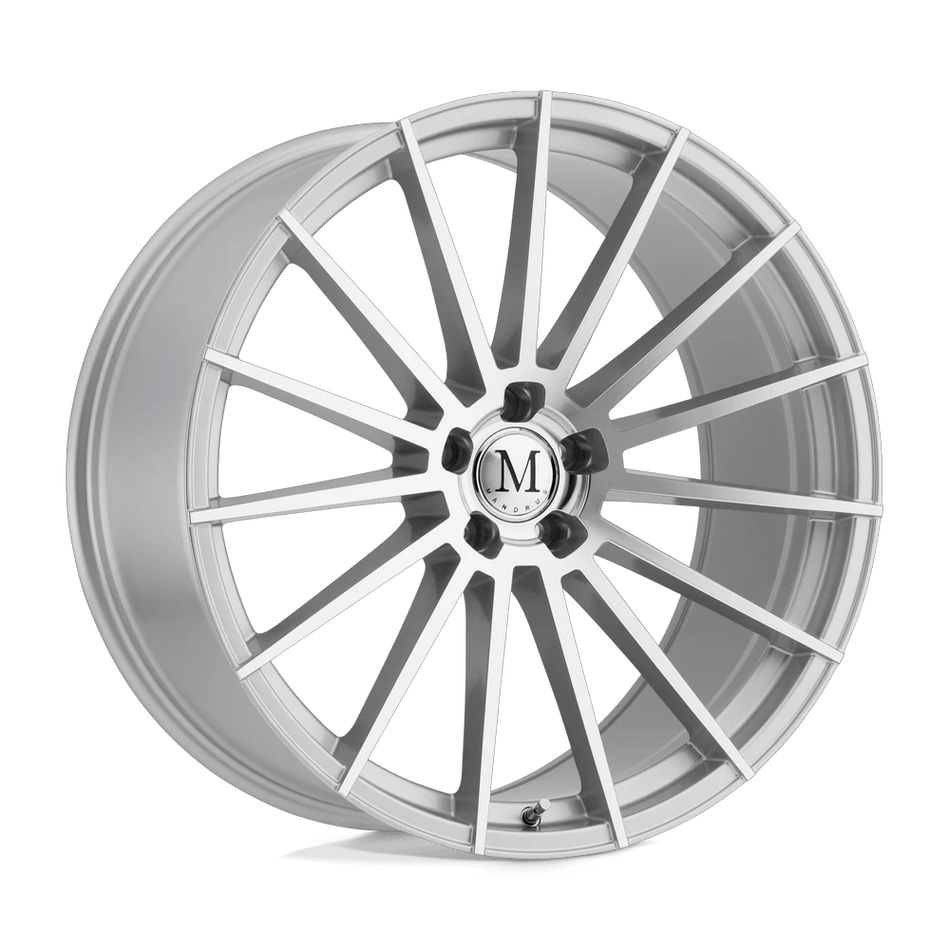 Mandrus STIRLING 22x11.5 ET32 5x112 Silver w/ Mirror Cut Face