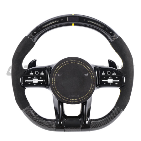 MERCEDES BENZ AMG CARBON FIBRE / ALCANATARA LED CUSTOM STEERING WHEEL