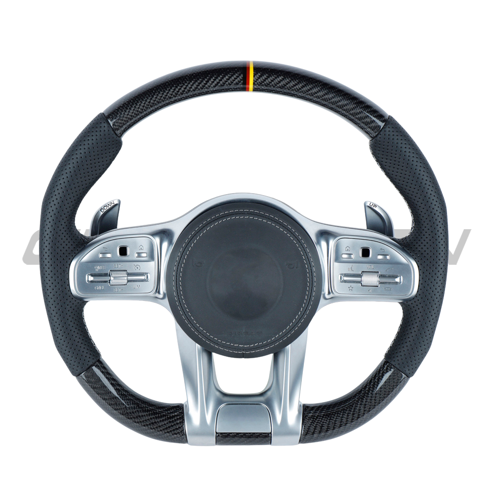 MERCEDES BENZ AMG CARBON FIBRE / LEATHER LED CUSTOM STEERING WHEEL