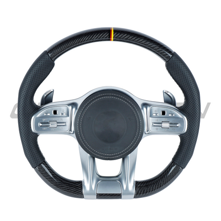MERCEDES BENZ AMG CARBON FIBRE / LEATHER LED CUSTOM STEERING WHEEL